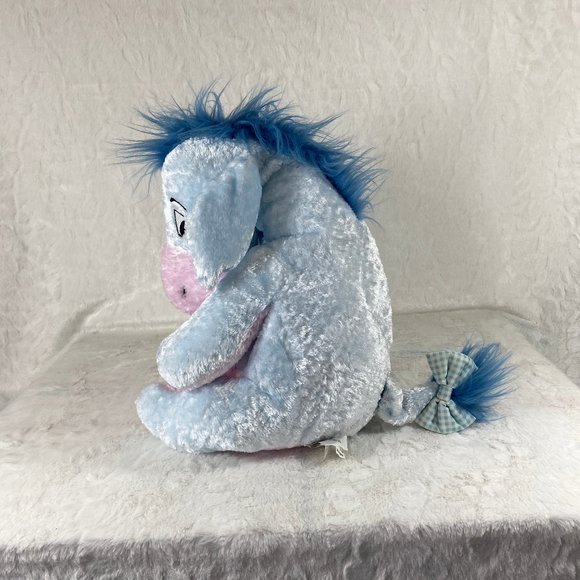 Disney Store Spring Pastel Blue 10" Winnie the Pooh Eeyore Plush Stuffed Donkey - Picture 3 of 7